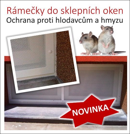 Ochrana proti hlodavcům a hmyzu - Kovové výplně do sklepních oken